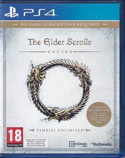 The Elder Scrolls Online - Tamriel Unlimited - PS4 (B Grade) (Genbrug)
